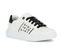 Geox J Nettuno Girl B, Scarpe da Ginnastica, Multicolore (White Black), 29 EU