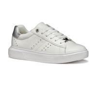 Geox J NETTUNO Girl B, Scarpe da Ginnastica, White/Silver, 38 EU