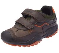 Geox J New Savage Boy A, Scarpe Bambini e ragazzi, Marrone/Arancione (Brown/Dk Orange C0944), 24 EU