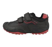 Geox J New Savage Boy A, Scarpe Bambini e ragazzi, Nero/Rosso (Black/Red), 25 EU