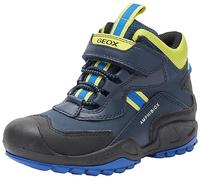 Geox J New Savage Boy B A, Scarpe da Ginnastica Bambini e ragazzi, Navy Lime Green, 26 EU