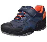 Geox J New Savage Boy B A, Scarpe da Ginnastica Basse Bambini e ragazzi, Navy Orange, 24 EU