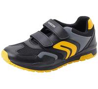 Geox J Pavel A, Sneakers Bambini e ragazzi, Black Yellow, 24 EU