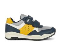 Geox J Pavel A, Sneakers Bambini e ragazzi, Navy Ocreyellow, 37 EU