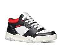 Geox J Perth Boy A - Scarpe da Ginnastica Bambino, Black/Red,