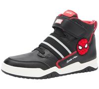 Geox J Perth Boy D, Scarpe da Ginnastica, Nero/Rosso, 36 EU