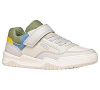 Geox J Perth Boy E Sneaker, LT Grey/Green, 29 EU