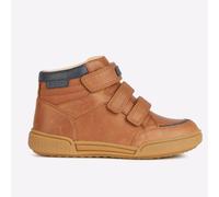 Geox J POSEIDO Scarpe Casual Designer Junior Ragazzo Mid Marrone Cognac/Blue