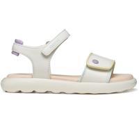 Geox J Sandal Puffypop Gi, Bianco/Multicolore, 39 EU