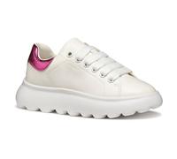 Geox J PUFFYPOP Girl A, Scarpe da Ginnastica, White/Fuchsia, 38 EU