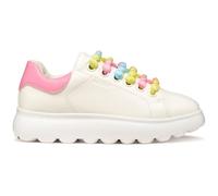 Geox J PUFFYPOP Girl A Sneaker, Bianco/Rosa, 28 EU