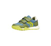 Geox J RANN-E Boy A Sneaker, Avio/LT Green, 26 EU