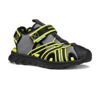 Geox J Sandal AIRADYUM BO, Grey/Lime, 27 EU