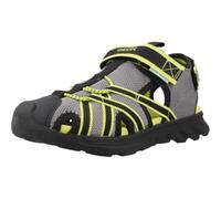 Geox J SANDAL AIRADYUM BO - Sandalo Bambino, Grey/Lime,