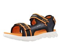 Geox J Sandal Airadyum Bo, Uomo, Navy Arancio, 38 EU