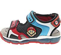 Geox J Sandal Android Boy, Nero Blu Black Sky, 34 EU