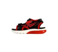Geox J SANDAL CIBERDRON B - Sandalo Bambino, Black/Red,