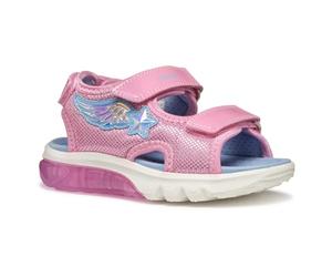 Geox J Sandal CIBERDRON G, Pink/Lt Sky, 38 EU