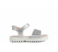 Geox J Sandal Coralie Gir, Sandali Bambine e ragazze, Argento (C1007 Silver), 33 EU