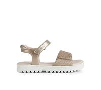 Geox J Sandal Coralie Gir, Sandali Bambine e ragazze, Bronzo (Platinum), 38 EU