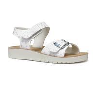 Geox J SANDAL COSTAREI GI - Sandalo Bambina, White,