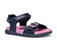 Geox J Sandal FUSBETTO GI, Navy/Fuchsia, 38 EU