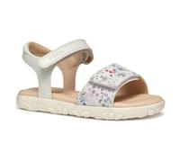 Geox J Sandal Haiti Girl, off White/Multicolor, 31 EU