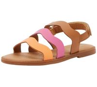 Geox J Karly Girl Sandal, Cognac/Fucsia, 35 EU