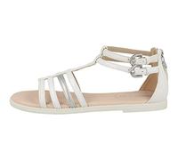 Geox J Sandal Karly Girl, Bianco 7, 39 EU