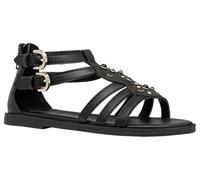 Geox J Sandal Karly Girl, Black Lt Gold, 32 EU