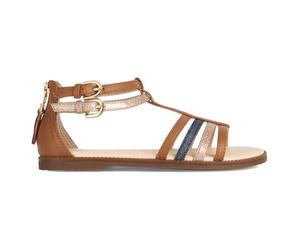 Geox J Sandal Karly Girl, Donna, Cognac/Avio, 38 EU