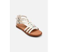 Geox J Karly Girl Sandal, bianco/multicolore, 37 EU