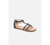 Geox J Sandal Karly Girl, Nero Grigio Black Platinum, 32 EU