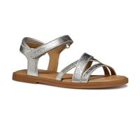 Geox J SANDAL KARLY GIRL - Sandalo Bambina, SILVER,