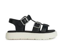 Geox J Sandal Kodette Gir, Nero, 38 EU