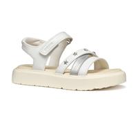 Geox J SANDAL KODETTE GIR - Sandalo Bambina, White/Silver,