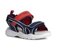 Geox J Sandal Splush Boy, Navy/Red, 31 EU