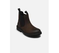 Geox J SHAYLAX BOY A - Stivale Chelsea, COFFEE/BLACK,