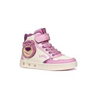 Geox J Skylin Girl Dk Pink/LT Avory, 34 EU, Dk Pink Lt Ivory, 34 EU