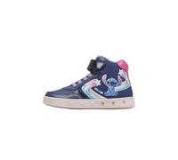 Geox J Skylin Girl F - Scarpe da Ginnastica, Navy/Fuchsia,