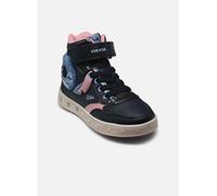 Geox J Skylin Girl, Scarpe da Ginnastica, Navy Rosa, 27 EU