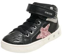 Geox J Skylin Girl, Scarpe da Ginnastica, Bambine e ragazze, Black Dk Pink, 24 EU