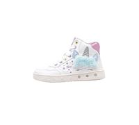 Geox J Skylin Girl, Scarpe da Ginnastica, Bambine e ragazze, White Multicolor, 31 EU