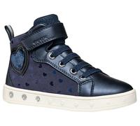 Geox J Skylin Girl Sneaker, Navy, 34 EU, Blu Navy, 34 EU