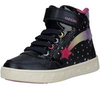 Geox J Skylin Girl Sneaker, Navy/Multicolor, 35 EU, Navy Multicolor, 35 EU