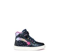 Geox J Skylin Girl Sneaker, Navy/Multicolor, 35 EU, Navy Multicolor, 35 EU