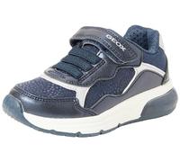 Geox J Spaceclub Girl, Scarpe da Ginnastica, Navy Silver, 29 EU