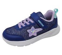 Geox J SPRINTYE Girl A Sneaker, Blue/Lilac, 28 EU