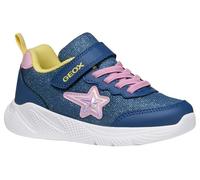 Geox J SPRINTYE Girl Sneaker, Avio/Pink, 33 EU, Avio Pink, 33 EU