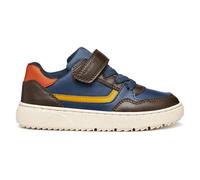 Geox J Theleven Boy, Scarpe da Ginnastica, Brown Navy, 25 EU